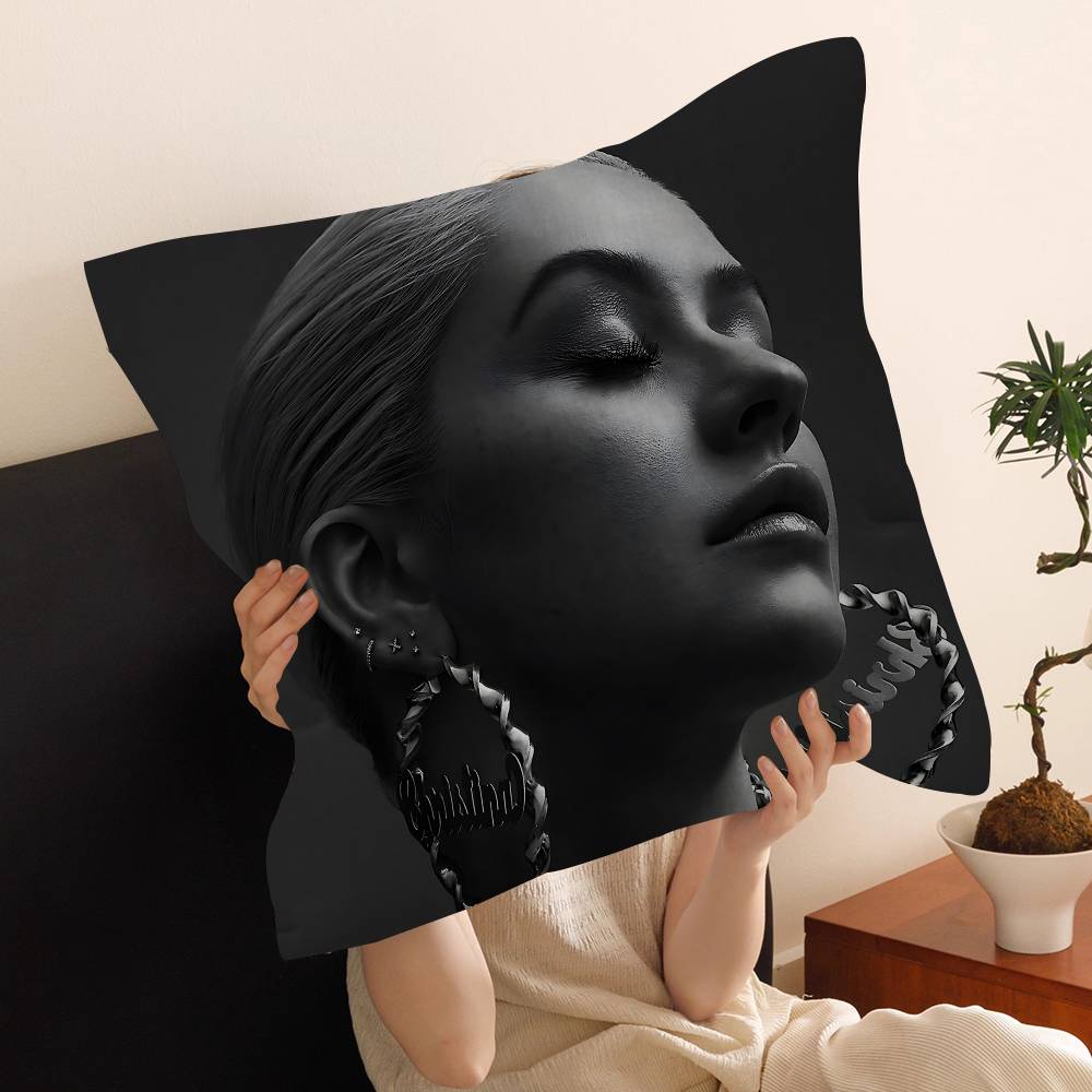 Christina Aguilera Singer Pillow Cushion Cover Pillowcase Living Room Sofa Home Decor Customized
