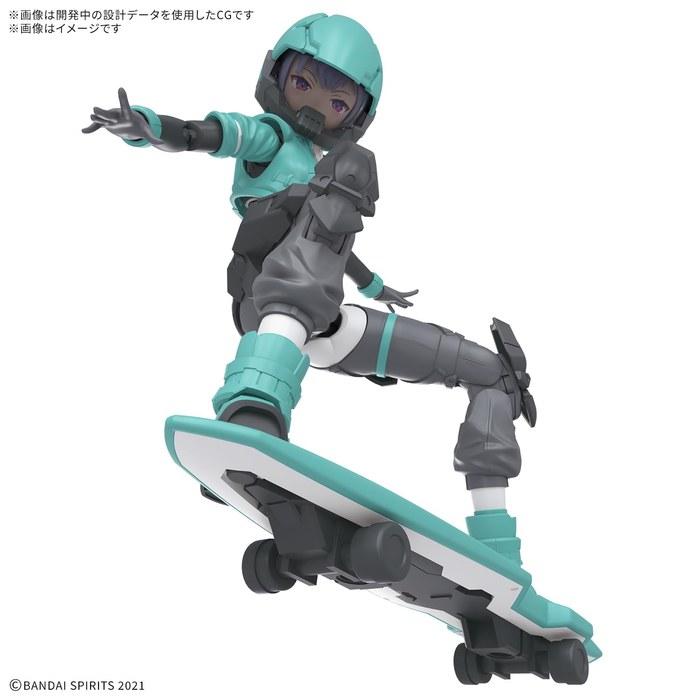 BANDAI SPIRITS 30MS SIS-V00 Raidia (Color A) Pre-Painted Plastic Model, Multicolor, 25.98x5.08x14.99cm