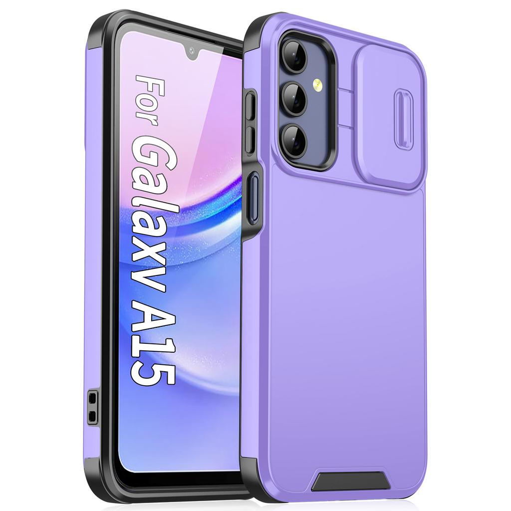 Przesuwana osłona ochronna aparatu do Samsung Galaxy A55 A56 A36 A54 A53 A14 A17 A35 A15 A16 5G Matowy odporny na wstrząsy Pancerz Etui na telefon