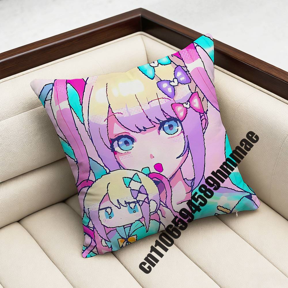 needy streamer overload KAngel Amechan Throw Pillow Case Sham For 30x30cm 45x45cm 50x50cm Square Office Cushion Cover