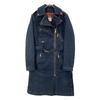 D&G Indigone Denim Gold Hardware Italian Made Trench Coat Coat S IndigoUsed