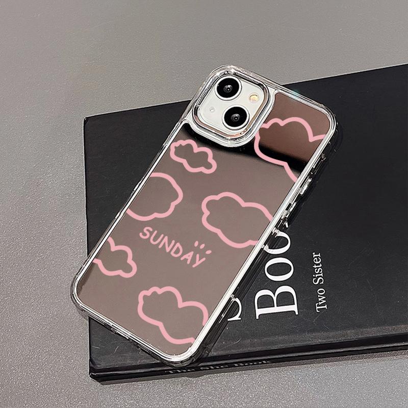 Mobile Phone Cases for iPhone 11 13 XR 15 Pro Max 12 14 Pro Max Case iPhone 16 XS Max Mirror Protective Case Mirror Exquisite Cartoon Waterproof