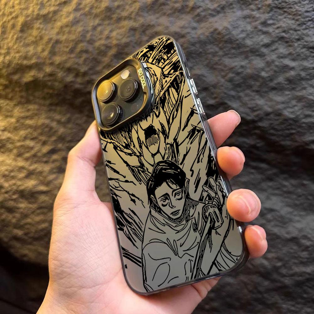 Black Anime Jujutsu Kaisen Phone Case for Xiaomi Redmi Note 7 8 9 9S 10 11 12 13 14 Pro Plus 4G 5G Anti Fall Matte Back Cover
