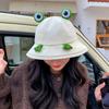 Cute Frog Bucket Hat Parent-child Model Summer UV Protection Sun Protection Sunshade Basin Hat Children's Hat Women