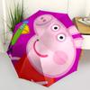 Peppa Pig, Bird Automatic Opening and Closing, 8 Rib Structure Portable Umbrella, Suitable for Men and Women In All Seasons Perfect Gift Fo