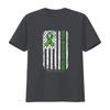 You Ll Never Fight Alone Flag Green Liver Cancer Awareness T Shirt Vintage Washed Versatile Breathable Stretched Casual Stylish