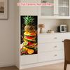 84Style Fridge Stickers Refrigerator Cover Door Landscape Plant Sea Vinyl Self Adhesive Kitchen Furniture Decor Wrap Freezer Sticker DIY