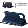 Coque pour Samsung Galaxy S26, Protection Anti-Rayures Effet Cuir Élégant - Bleu Marine