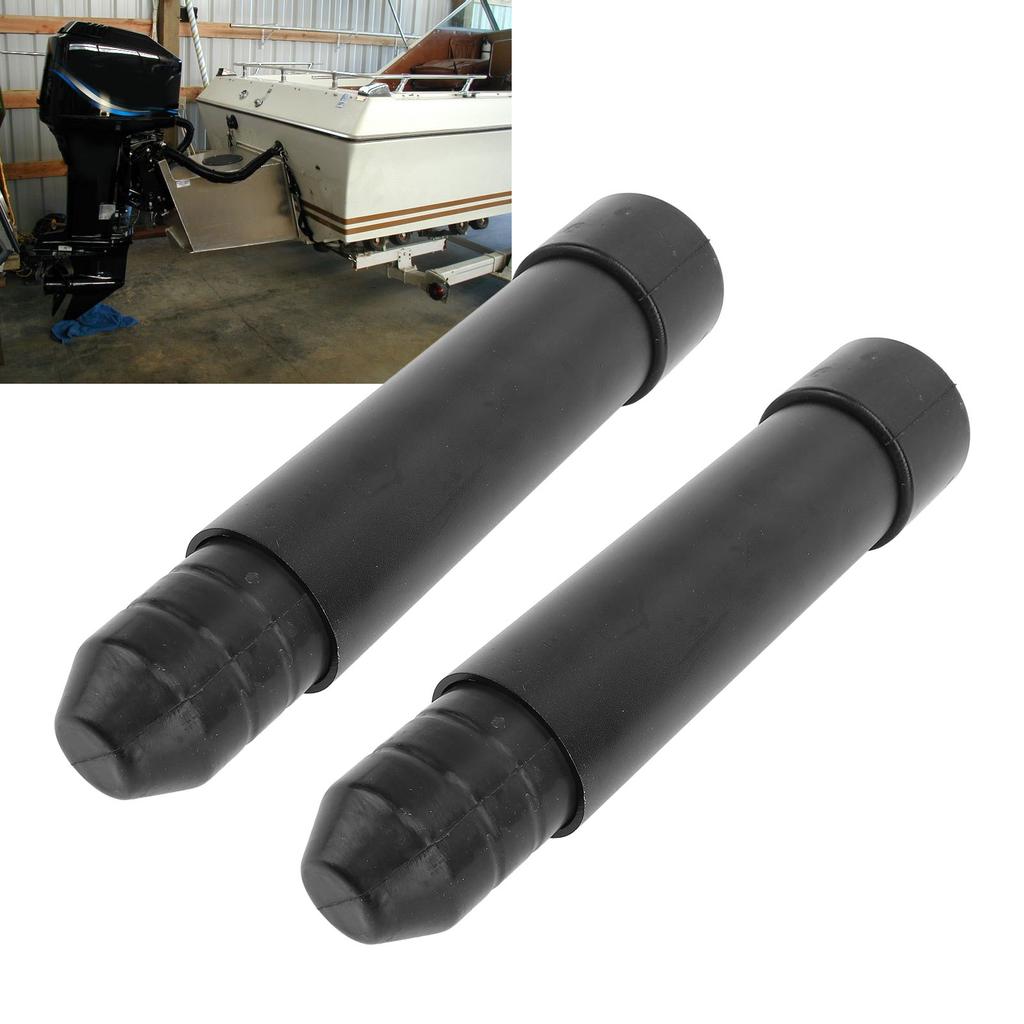 2PCS Outboard Transom Saver Aluminum Alloy Rubber Boat Motor Transom Support for Outboards Motor Trim Tilt Systems