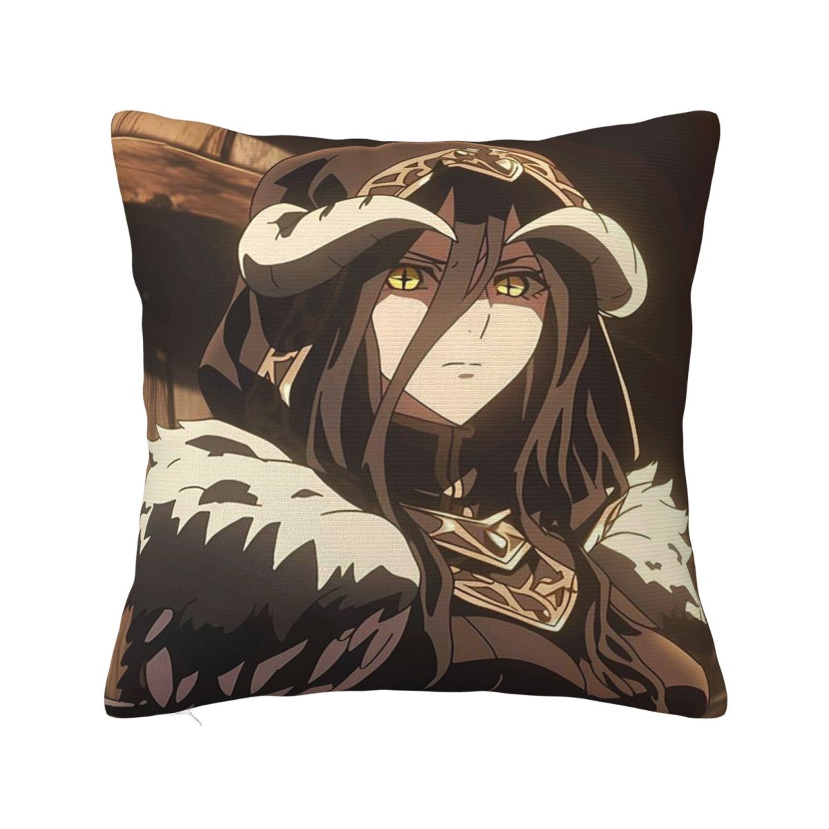 

Adventure Anime Albedo Overlord Square Pillowcase Cushion Cover Pillow Case Throw Pillow Cover for Home Sofa Living Room 12x12Inch
