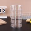 Transparent Rotating Dustproof Jewelry Box Multilayer Bracelet Earring Hairpin Jewelry Display Rack Storage Box Organizer Case