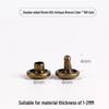 4-12mm DIY Metal Double-Sided Cap Rivet - Decorative Shoe Repair Accessory