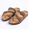 Fashion Comwarm New Women's Cork Footbed Sandals with Arch Support Comfortable Slip-On Slide Sandals With Adjustable Buckle for Summer