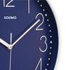Plastic Wall Clock, Quartz Movement, Silent Sweep, Modern Embossed, Easy-to-Read Time Indicator (30 Cm X 30 Cm, Blue), Analog
