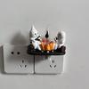 1 Halloween Ghost Figurine with Fire and Lights, Cute Ghost Design, Lighting Effect Atmosphere, Desktop Home Holiday Decoration Item