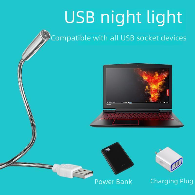 USB Metal Night Light - Eye-Caring Desk Lamp for Students