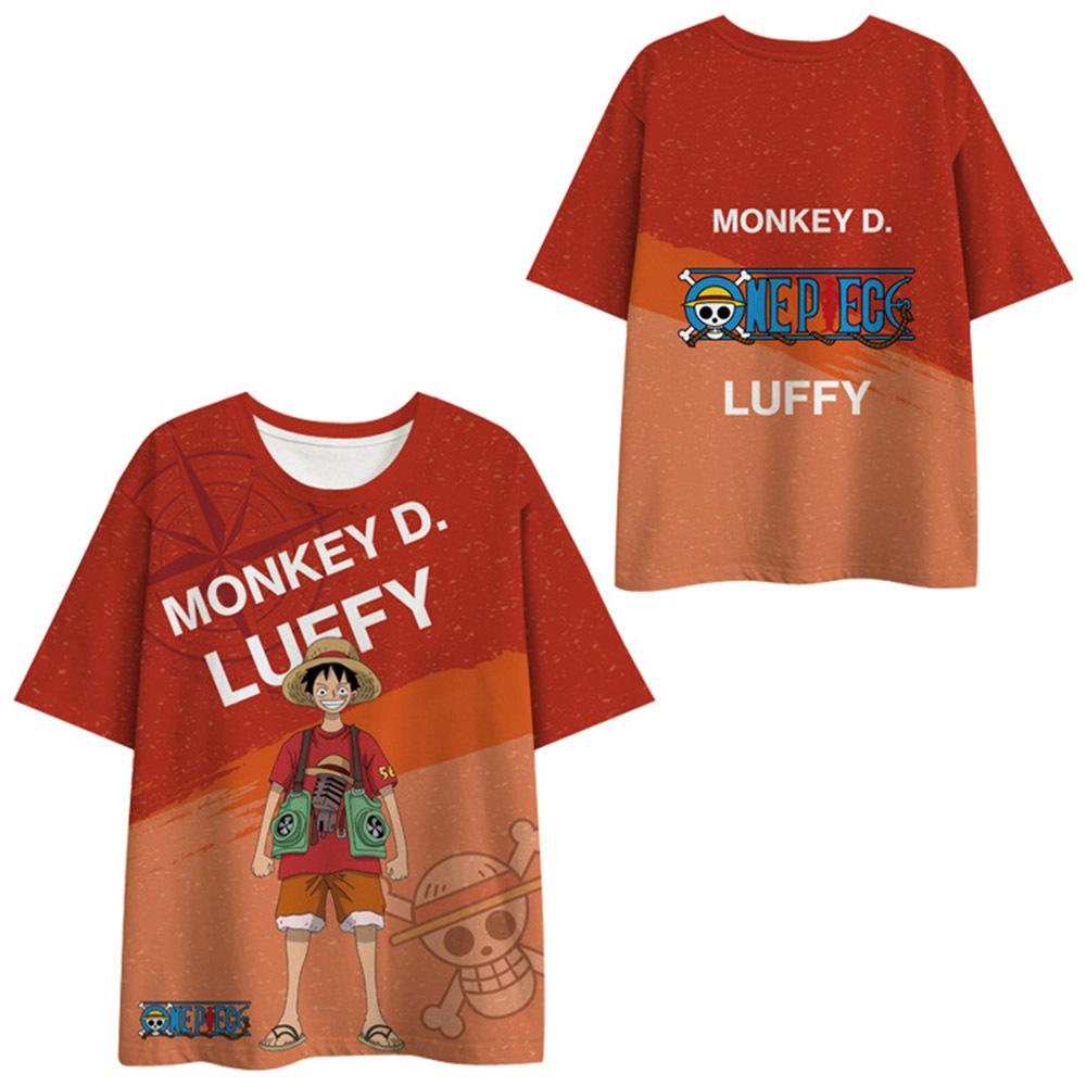 ONE PIECE Anime Tshirt Men Women Cartoon Print Top Tees Harajuku Tshirts Fashion Summer T-shirt