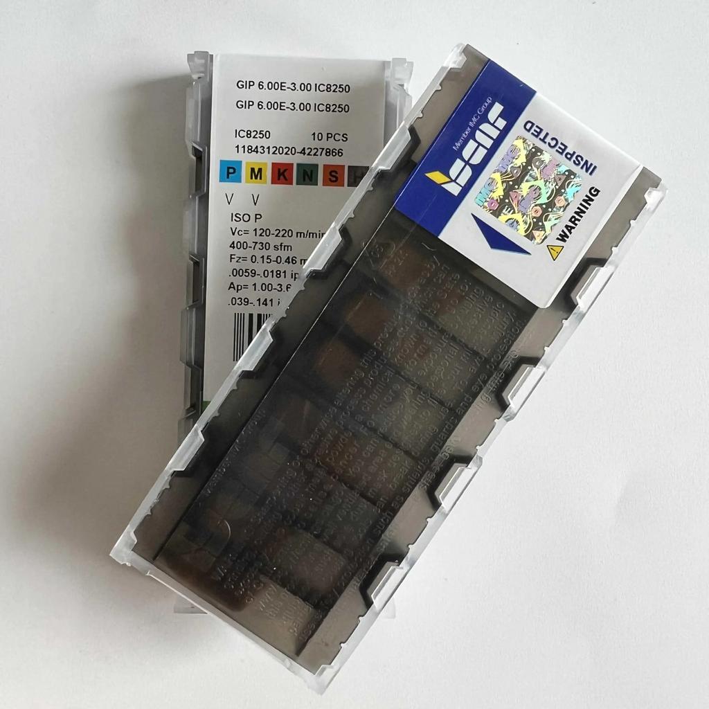 ISCAR / GIP6.00E-3.00 IC8250 /Industrial Indexable Carbide Inserts 10 Pcs