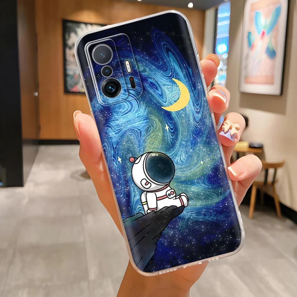 Pro pouzdro na telefon Xiaomi 11T Pro Módní Fantasy Průhledný Kryt Pro Xiaomi Mi 11T Pro Mi11T TPU Silikonové Kryty na Záda Odolné proti Pádu Funda
