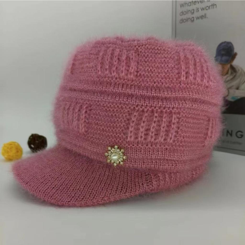 Warm Hat, Ear Protection Hat, Women's Hat, Woolen Hat, Cold Hat, Warm Knitted Hat