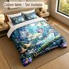 Butterfly Theme Personalized 3Pcs Bedding Set Custom Text & Name 1 Sheet 2 Pillowcases Household Bedding 1pc