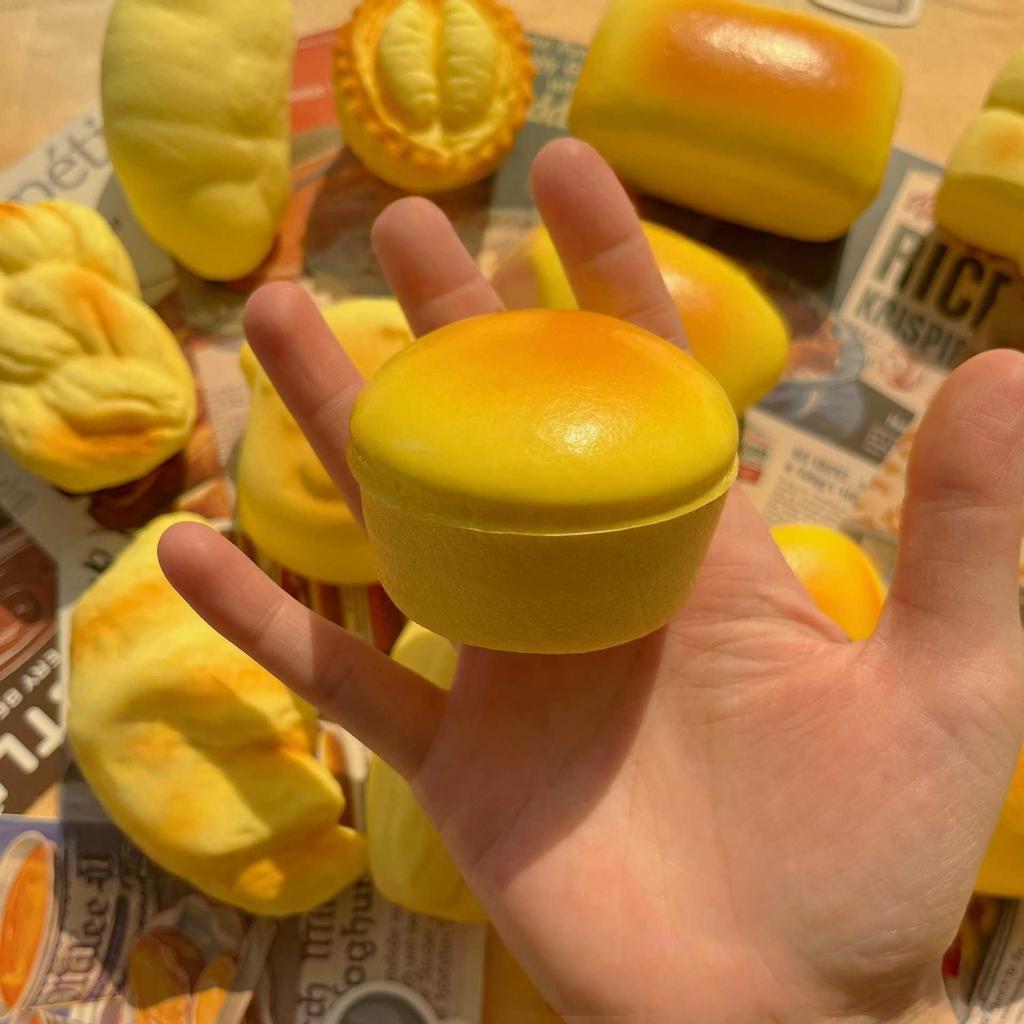 1 sztuka Symulacja Chleba Serowego Squishy, Design do Ssania Palców, Miękka Sensoryczna Zabawka do Ściskania dla Koncentracji i Codziennego Redukowania Stresu