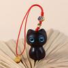 Wooden Key Chain Wooden Cat Keychain Mobile Phone Chain Mobile Phone Lanyard Mobile Phone Strap
