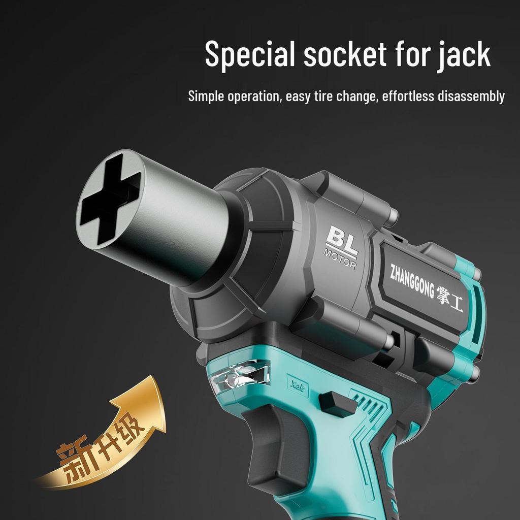 Effort-Saving Hydraulic Jack Socket Adapter for Electric Wrench