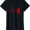 Gamer Heartbeat Video Games Console Gaming T Shirt Ladies Crewneck Vintage Washed Soft Stylish Designer Clothes Homme