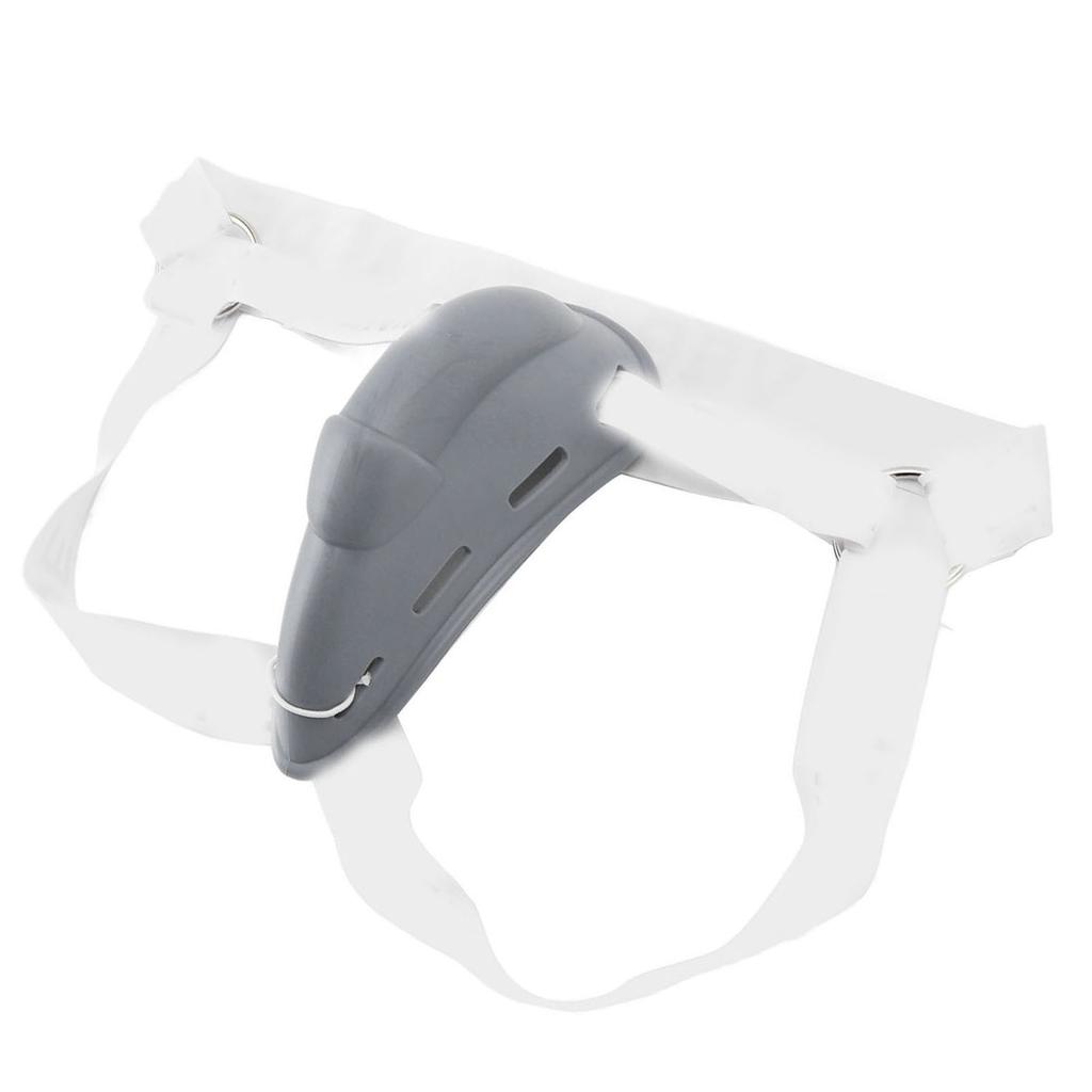 Underwear Bulge Cup Metal Rings Wide Belt Washable Elastic Reduce Friction Men Bulge Cup Cover Grey