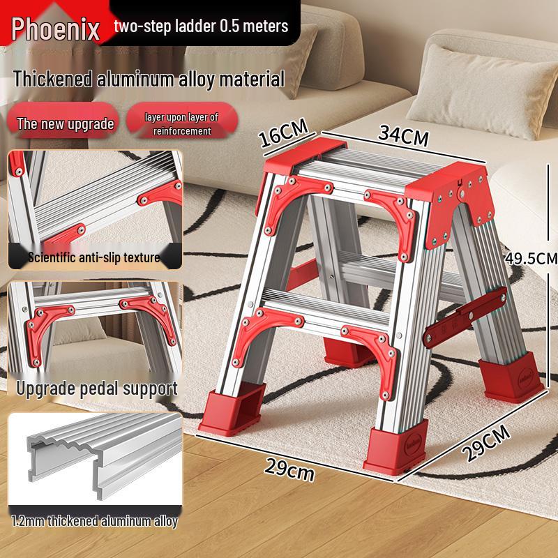 Aluminum Multifunctional Telescopic Folding Ladder: Portable, A-Frame, Household & Engineering Use