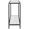 VidaXL Table console Blanc 100x35x75 cm Verre trempé