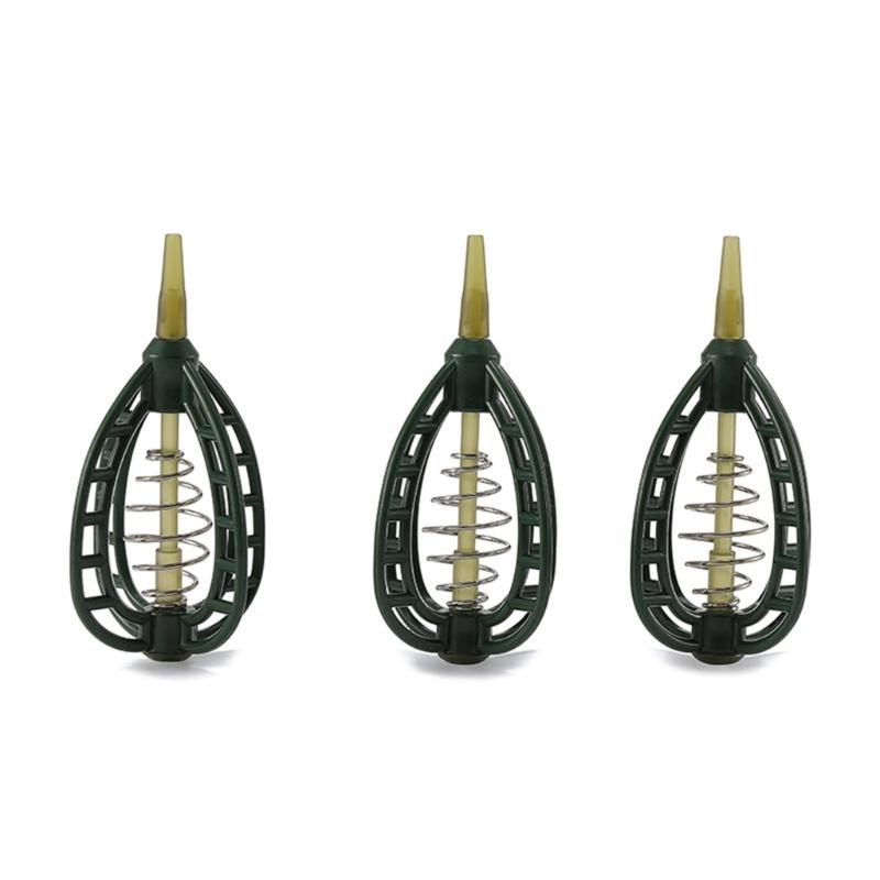 Spring Feeder Baits Cage Baits Holder Baits Cage Spring Fishing Feeder Cage Holder Fishing Tackle Equipment Accessory