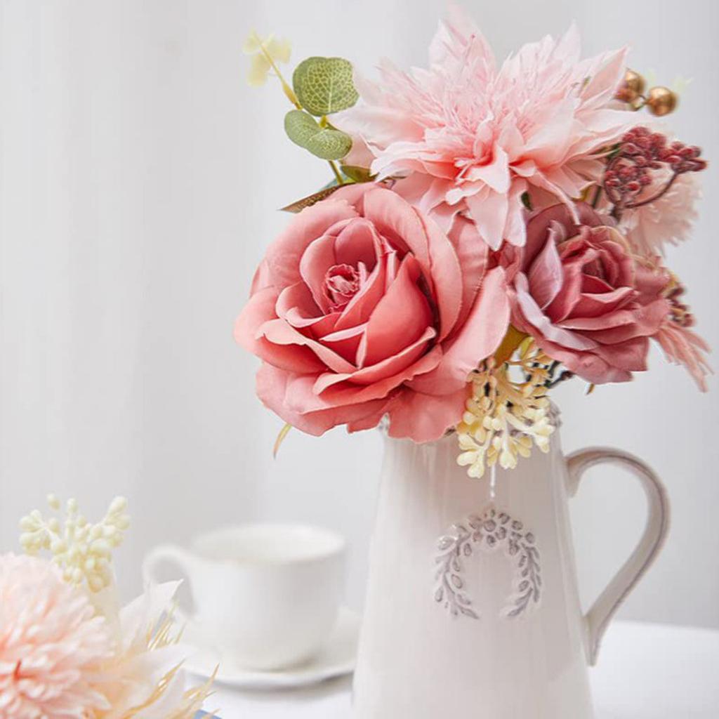 Simulierter Blumenkasten Geburtstag Heiratsantrag Blumenkopf mit Stiel Hochzeit Braut Blumen halten Atmosphärendekoration Blumen 1 Box