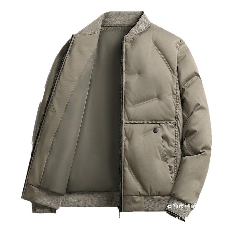 Baseball Collar Cotton Clothes Men's Short Winter Thickened Warm and Cold Warm Jacket Casual Qingchao Brand Jacket