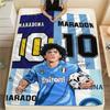 SSC Napoli Print FlAannel Blanket, High quality Comfortable for All Seasons, Home Decor, Warmth and Comfort