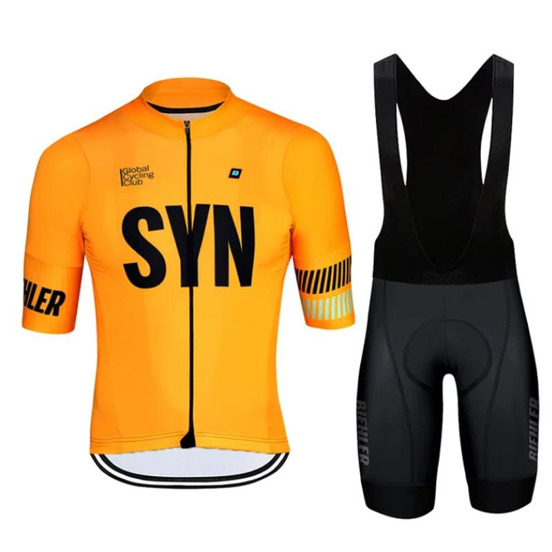 2026 Summer Breathable Cycling Suit Set Road Bike Cycling Uniform Short Sleeve Thin Suit Color Blocking Seat Suspender Pants Team Edition