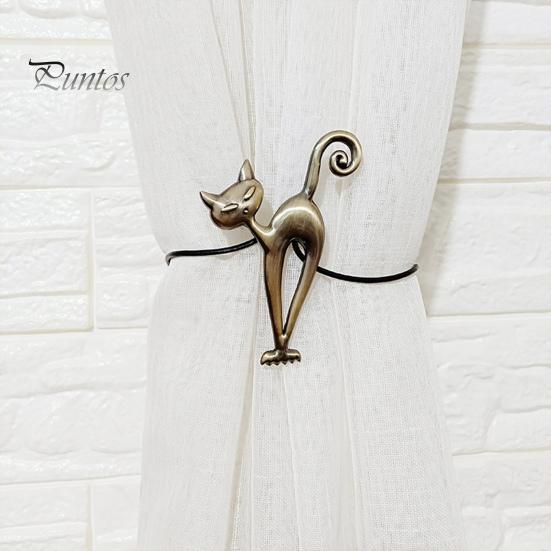 Gardinbindning Magnetisk Bred applikation Legering Kattform Minidraperi Hållback Hushållsartiklar