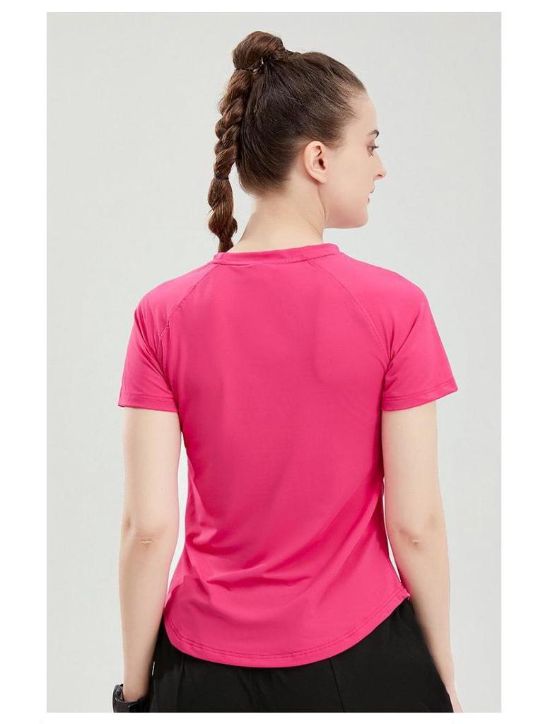 Women's Breathable Moisture-Wicking Casual Outdoor Sports Short Sleeve Yoga Top