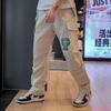 Li Ning Skateboard Casual Pants Fall Unisex Khaki AKXR479-1