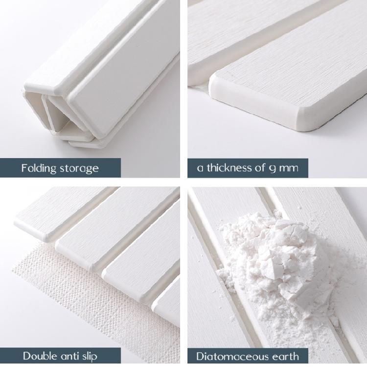 Sustainable Diatomaceous Earth Mat for Drying Dishes Tableware Draining Mat Drain Pad for Kitchen and Bathroom Counters