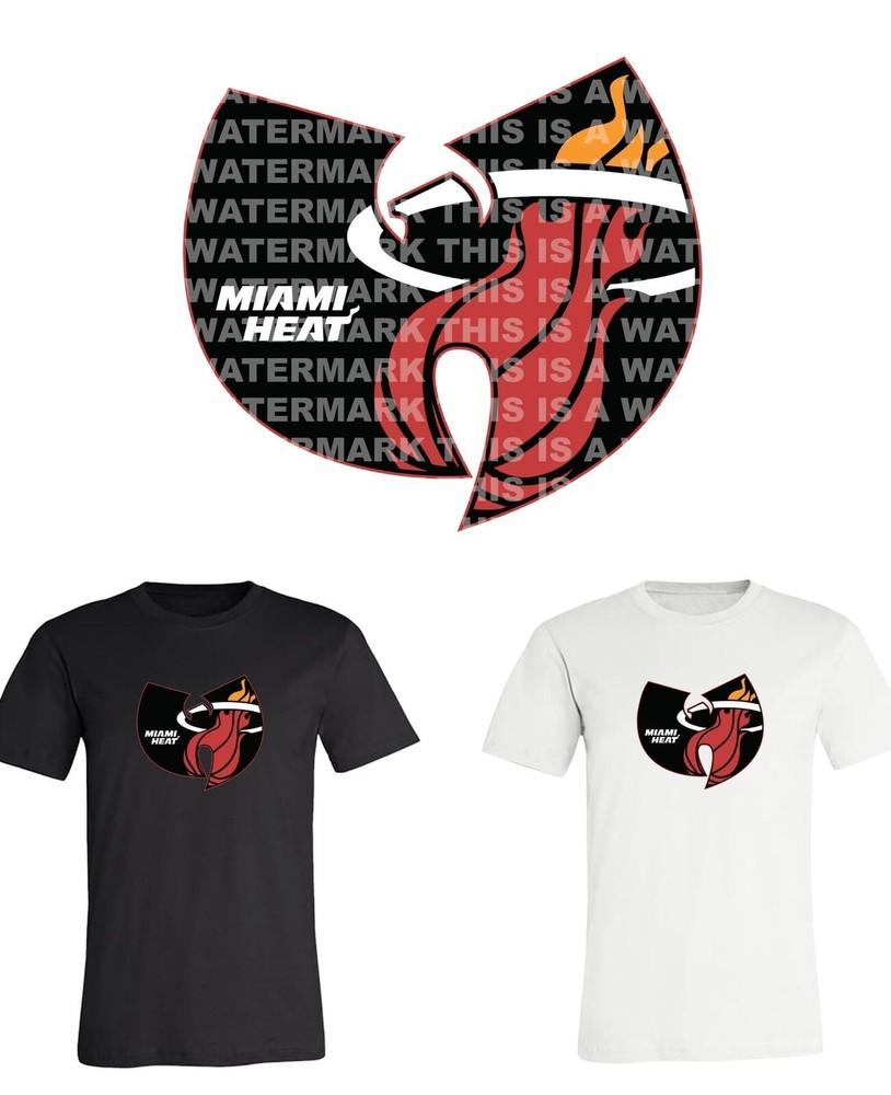 Футболка унисекс с логотипом команды Miami Heat Wu Tang NBA M