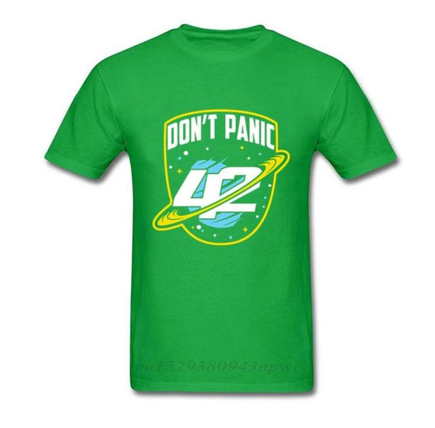 2024 Fashion Custom T shirt dont panic sci-fi 42 Hitchhiker Guide To The Galaxy T-shirt Retro Science Guide Tshirt camiseta