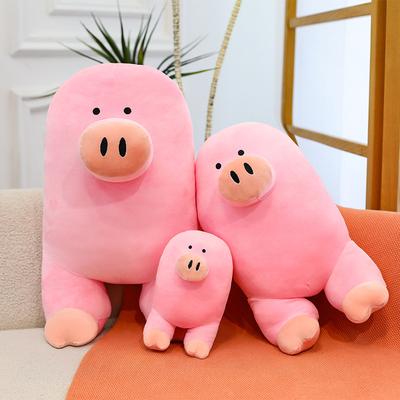 Urso autodepreciativo pés de porco nariz curto boneca de porco boneca porco rosa pés de porco boneca engraçada boneca decorativa presente de aniversário