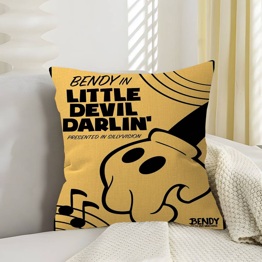 

BBendy AAnd The IInk MMachine Decorative Room Aesthetics Pillow Case Home Decor Bedroom Sofa Bed Couch Pillow Cover x 30x30 cm