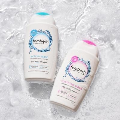 Femfresh Intimní mycí gel 250ml 2 druhy, vyberte 1 (zklidňující mytí, aktivní mytí)