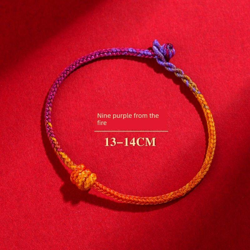 

Гора Путо Шарм Девять Фиолетовых Огней Год Рождения Змея Красная Веревка Браслет Женский Талисман Ношения Возраста Плетеная Веревка Мужской Подарок [Nine Purple Fire] 13-14cm