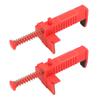 2Pcs Brick Liner Runner Leveling Measuring Wire Drawer Tool Fixers Brick Line Clips Puller Wire Clamps For Building