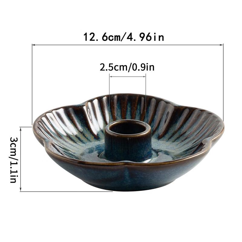 ZISIZ Kiln-Glazed Ceramic Candle Holder