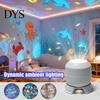 Ocean Wave Light Projector Star Night with 360 Degree Rotating, Mood Lamp for Bedroom, Flexible Angle Projection Base Adjustable Focus Dimming